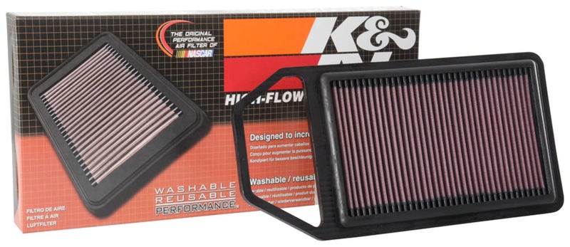 K+N K&N Engine Air Filter: Increase Power & Towing, Washable, Premium, Replacement Air Filter: Compatible with 2015-2018 MARUTI SUZUKI (Baleno), 33-3114 - Image 1