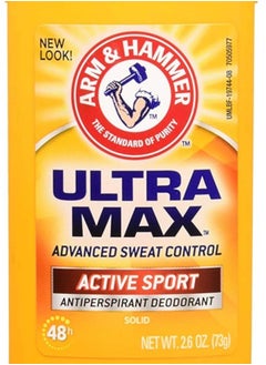 Arm & Hammer Arm & Hammer Ultramax Solid Antiperspirant Deodorant Active Sport 73g  - Image 1