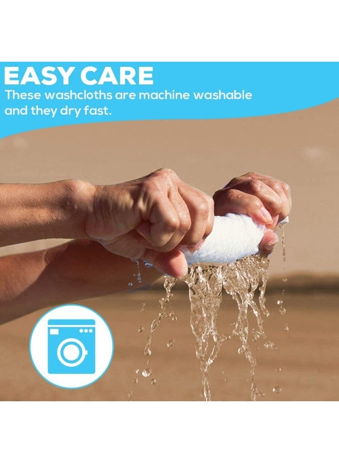 Simpli-Magic SimpliMagic Cotton Washcloths White 40 Pack Size 12x12  - Image 2