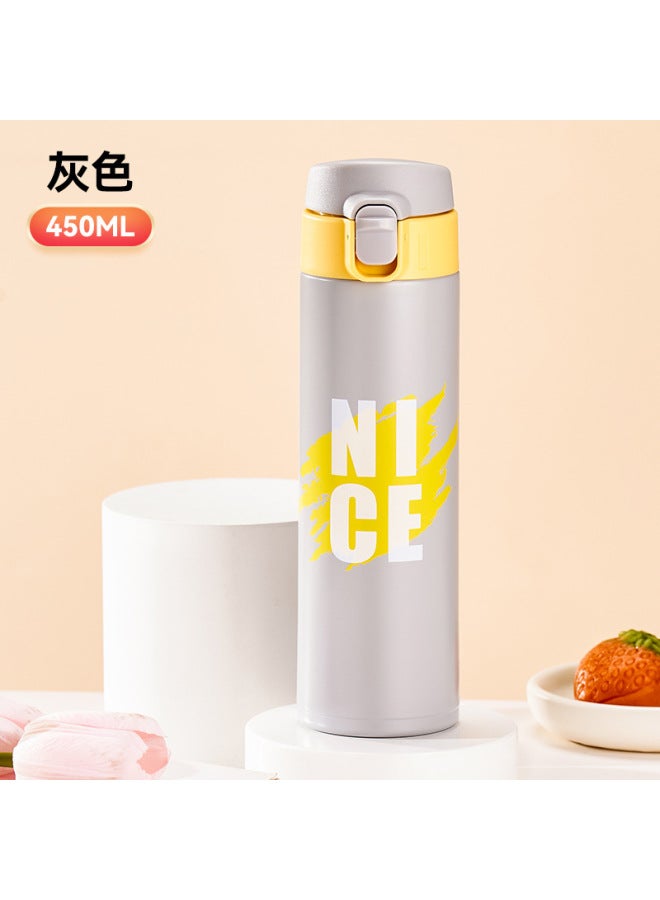 Water Cup Vacuum Cup Female High-looking New Student School Special Male Portable Elastic Cover Car Portable Cup