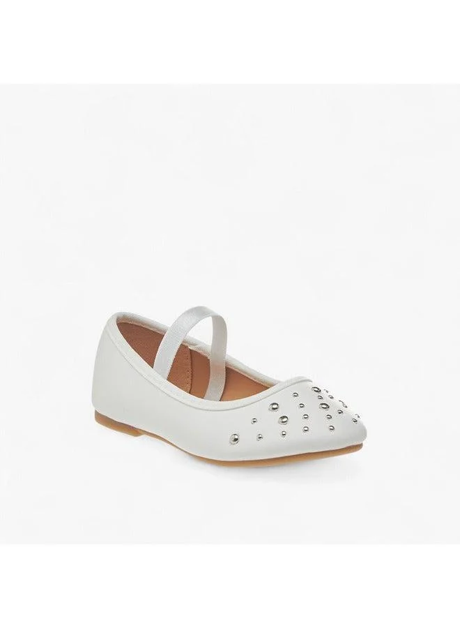 فلورا بيلا من شو إكسبرس حذاء باليرينا مزين للبنات بشريط مطاطي