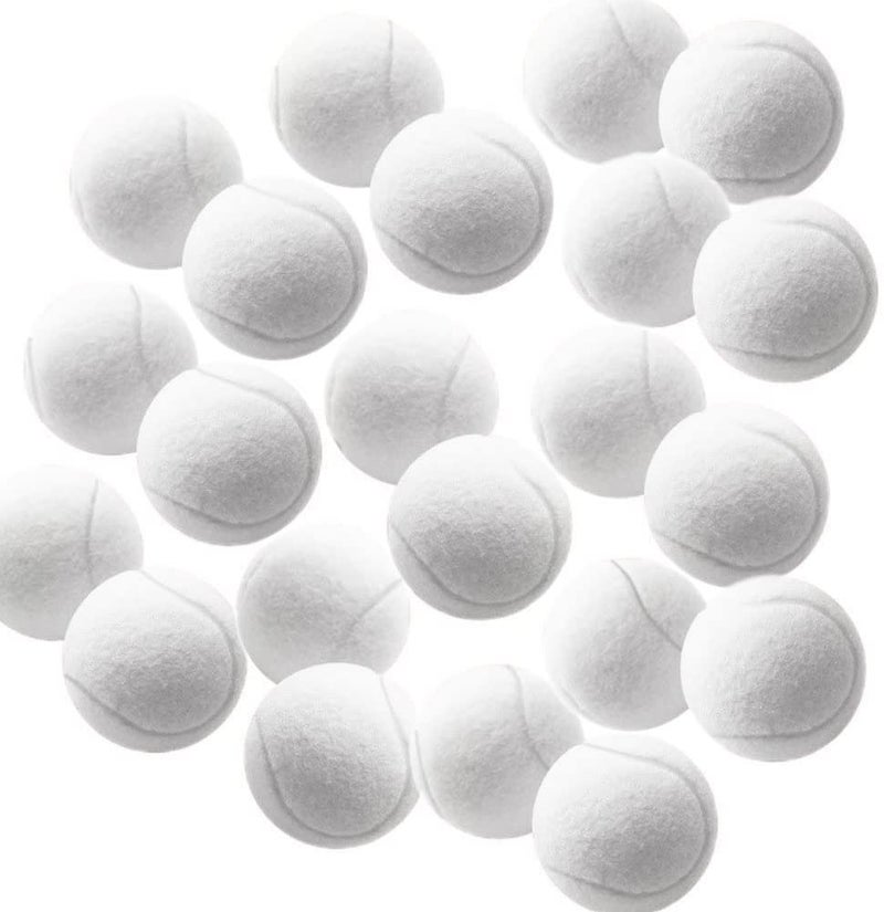 Swity Home Tennis Balls, 12 Pack Training Balls for Lessons, Practice, Playing with Pet (White) - Image 1