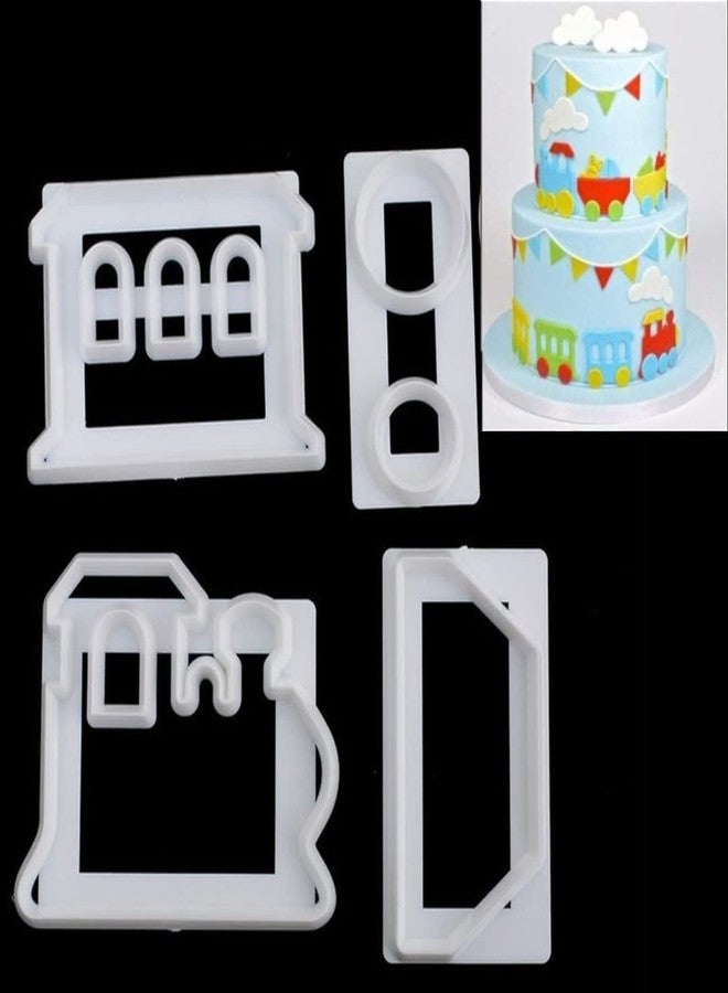 Global+Plus Fondant Train Theme Shape Mold Embosser Cookie Cutter Cake Decoration Tool - Image 3