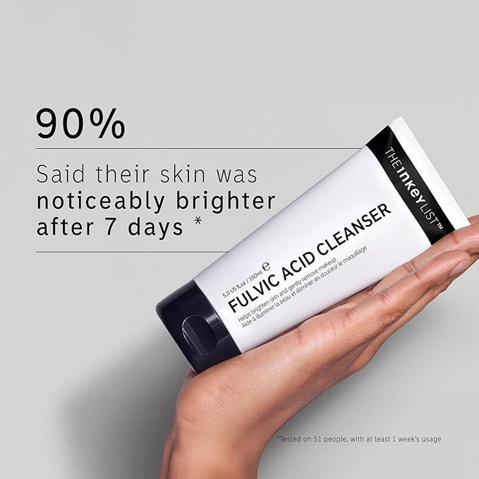 The Inkey List Fulvic Acid Cleanser 150ml Removes Makeup For a Healthy Looking Complexion Fragrance Free Suitable For All Skin Types - Image 5