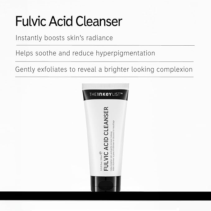 The Inkey List Fulvic Acid Cleanser 150ml Removes Makeup For a Healthy Looking Complexion Fragrance Free Suitable For All Skin Types - Image 2