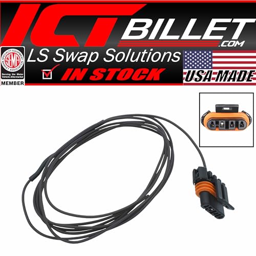 ICT Billet ICT بيلت - 96" سلك مقاوم بيجتايل يحول 12 فولت إلى إشارة - LS جين III - 4 دبابيس مولد 105A WPALT31 - Image 3