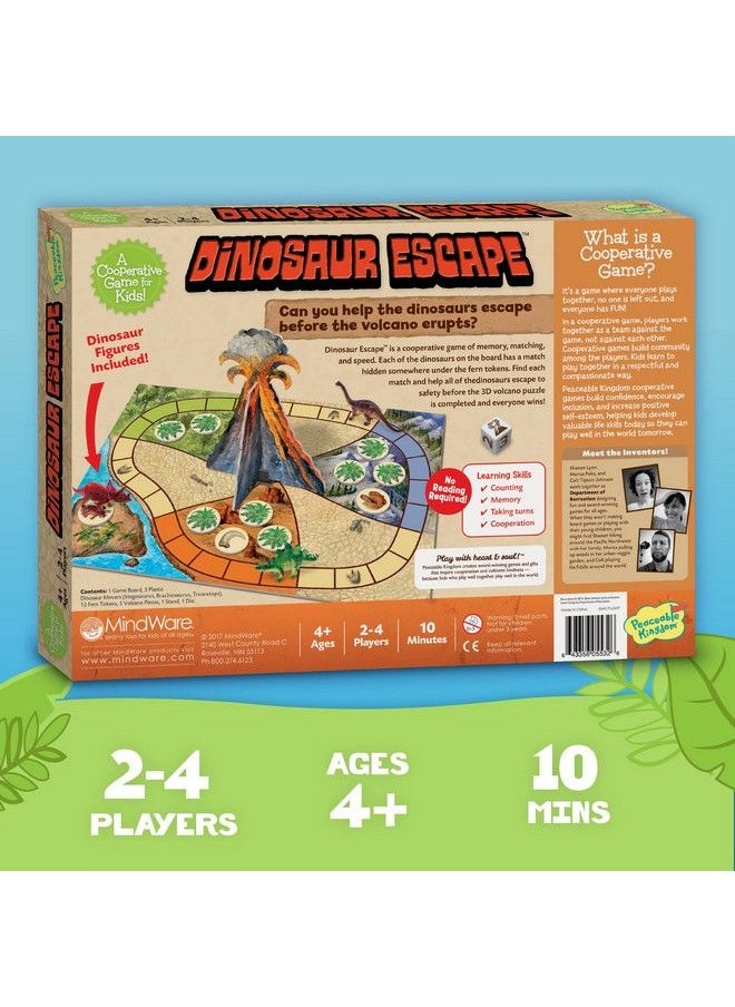 Peaceable Kingdom - Press/Dinosaur Escape Cooperative Game For Kids - Image 1