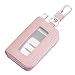 vvag Car Key Fob Holder Universal Genuine Leather Key Fob Case with Hook and Loop Tape Premium Auto Smart Key fob Holder for Remote Key Fob Car Accessories for Women Man Pink - Image 2