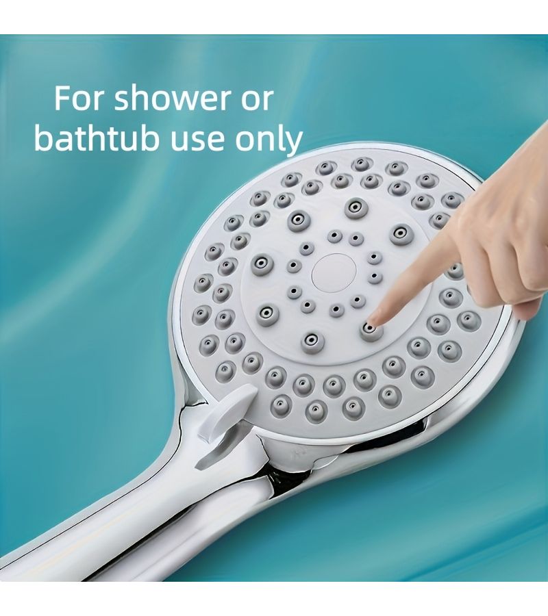 Silvery Multifunctional Large Panel High Pressure Shower Head Universal Bathroom Hotel Shower Accessory - Image 5