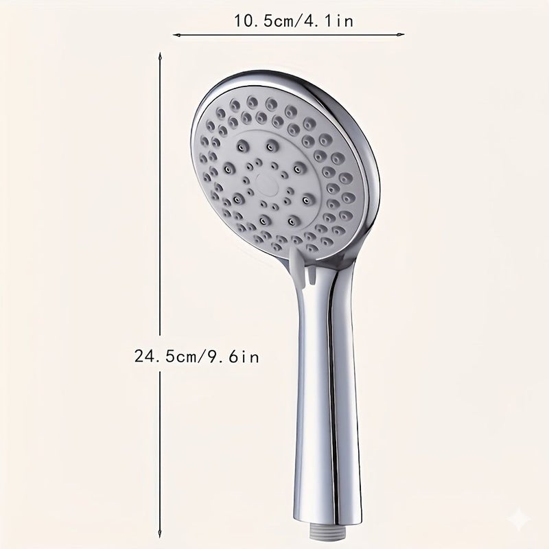Silvery Multifunctional Large Panel High Pressure Shower Head Universal Bathroom Hotel Shower Accessory - Image 3