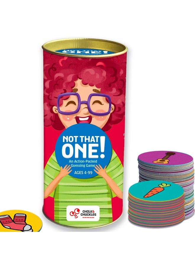 CHALK AND CHUCKLES - Chalk and Chuckles Not That One Board Games for Kids, Fun Guessing Game, Age 4-99, Educational Toys for Kids 5+ Years, Gifts for Girls, Boys Age 6, 7, 8, 9 and Up, Travel Friendly Card Games - Image 1