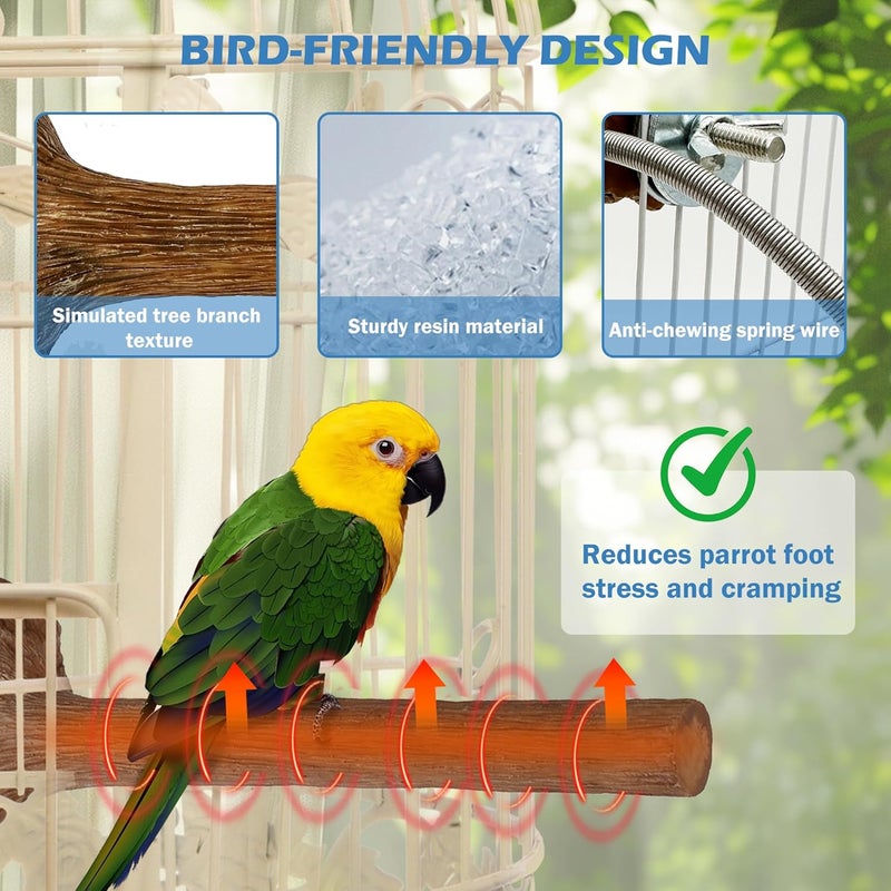 WEIYOONS Heated Bird Perch Bird Cage Heater Bird Warmer for Cage Adjustable Temperature Winter Bird Heater for Parrots Conure Cockatiels Parakeets Small Bird - Image 4