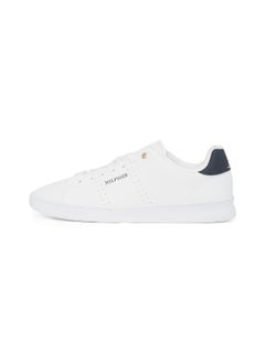 Men's Leather Cupsole Court Trainers - Leather, White - pzsku/ZDD68F2618FA485405CECZ/45/_/1738058178/4c8c0d90-f8ce-4a85-8328-723a0ac0a96a