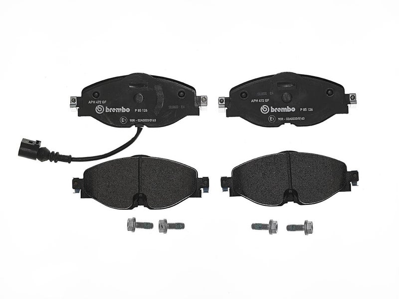 Brembo P85126 Low-Met Front Disc Brake Pad Set AUDI/SEAT/VW OE# 8V0698151 - Image 1