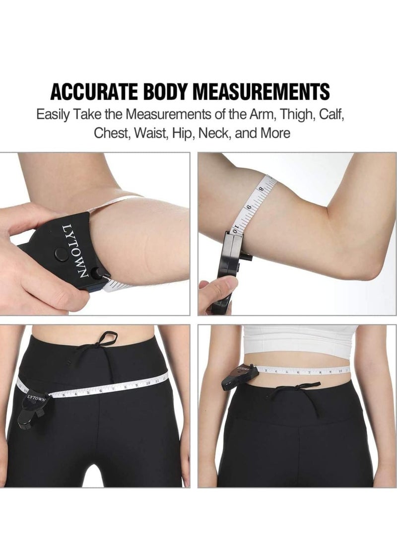 Bukela Body Measuring Tape 60in/150cm, 2 PCS Measuring Tape for Body, Lock Pin and Push-Button, Portable Retractable Body Measuring Ruler for Fitness, Weight Loss, Tailor, Sewing, Handcrafts, Home and More  - Image 5