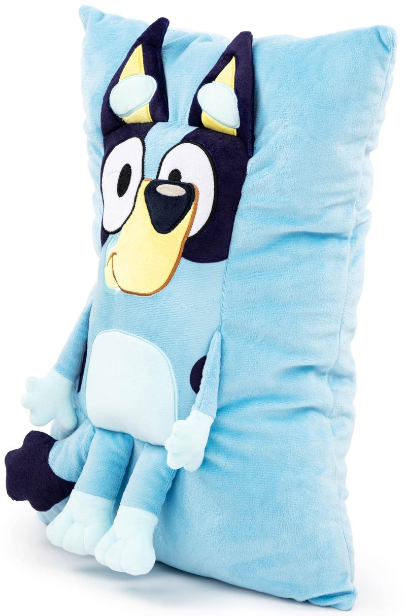 بلوي وسادة Bluey Snuggle - وسادة رمي زخرفية فائقة الناعم - يبلغ 15 بوصة (المنتج الأزرق الرسمي) - Image 3