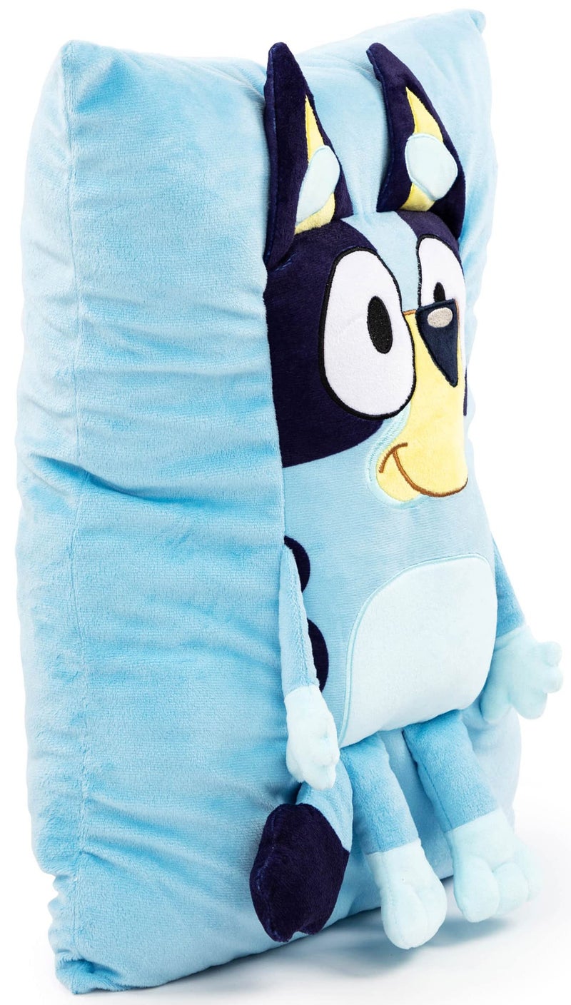 بلوي وسادة Bluey Snuggle - وسادة رمي زخرفية فائقة الناعم - يبلغ 15 بوصة (المنتج الأزرق الرسمي) - Image 2
