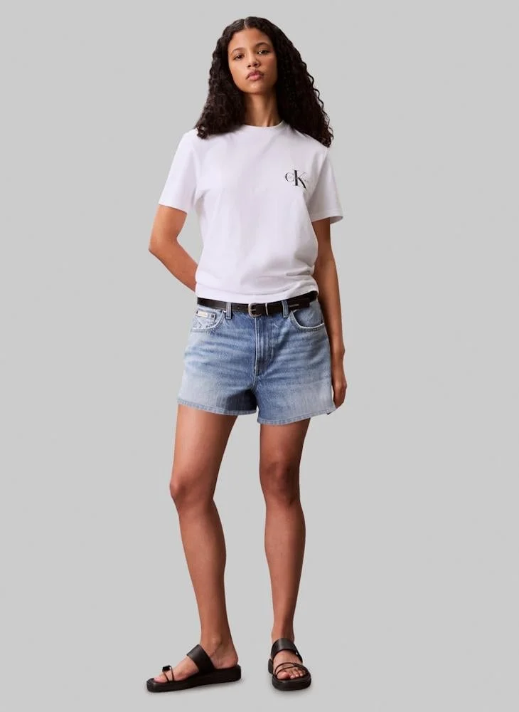 Calvin Klein Jeans  2 Pack of Logo Crew Neck T-Shirt for Women | Best Price UAE