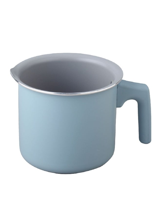 Light blue, 2mm thick, double non-stick milk jar with a spiral bottom, 2019M-01-B