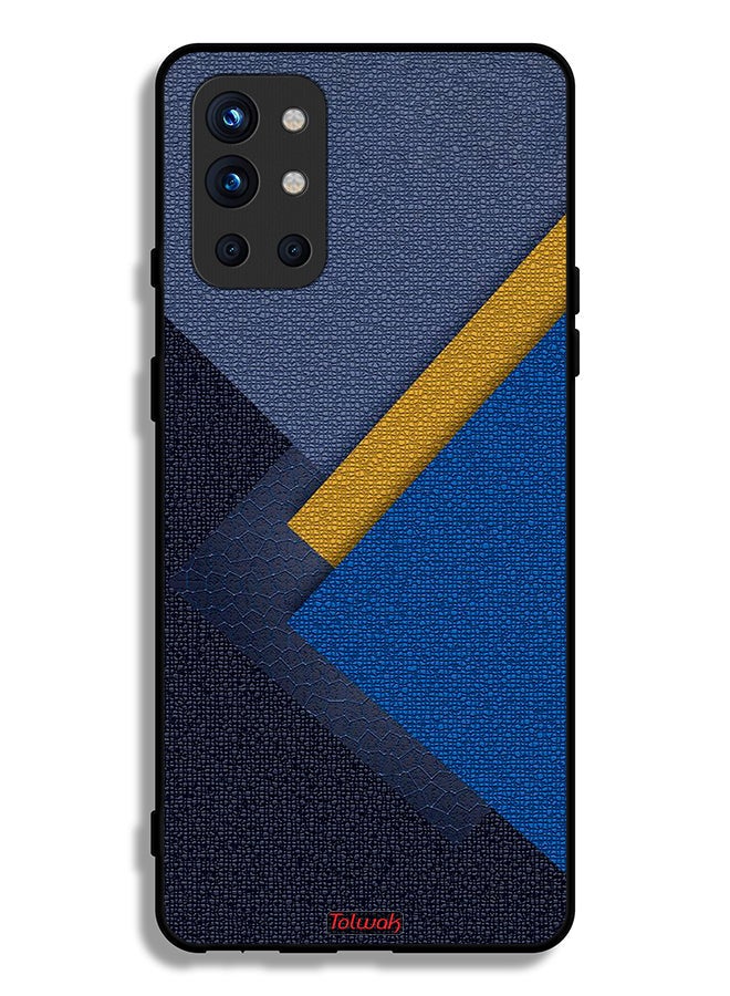 Tolwak غطاء حماية لهاتف OnePlus 9R 5G بنمط مثلثات جلدية ظلال - Image 2