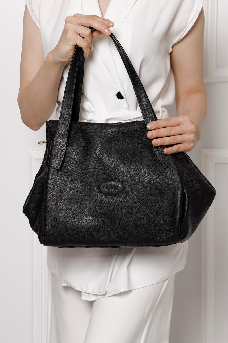 Gönderi(r) Gon Platinum Genuine Leather Large Size Women's Shoulder and Handbag B6537  - Image 1