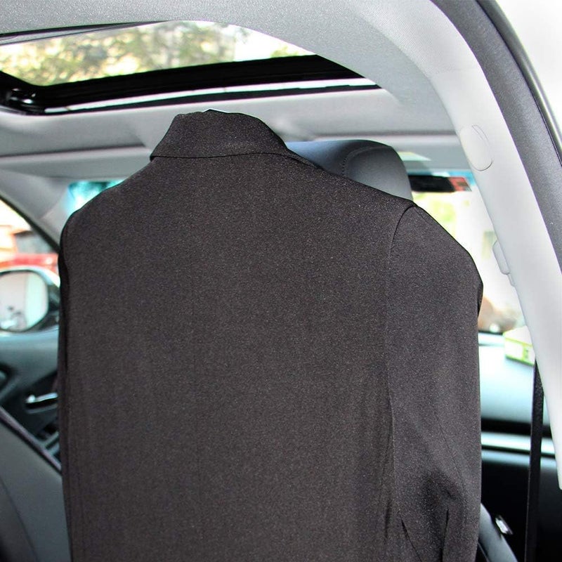 NOSKIN شماعة معطف سيارة ، شماعة معطف خلفية لمقعد الرأس، شماعة سيارة متعددة الوظائف للمعاطف والبدلات والجاكيتات - Image 3