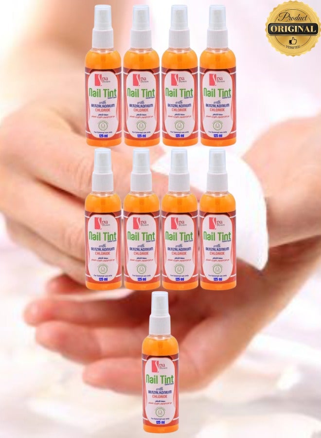 سبا سيستم 9 قطع صبغة أظافر بكلوريد البنزالكونيوم للاستخدام الخارجي فقط 125 مل - Image 1