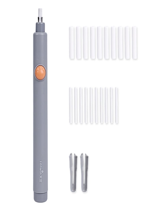 تن ون ممحاة كهربائية قابلة لإعادة الشحن من تينوين، مع 20 عبوة إعادة تعبئة، تحكم بزر واحد، هدية مثالية لعيد الميلاد، أدوات مكتبية لطلاب المدارس والفنانين، للرسم والتلوين والتخطيط والتصميم. - Image 1