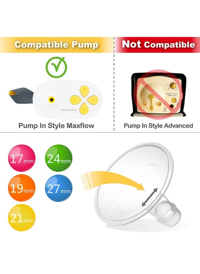 نينس سابلاي قطع مضخة NENESUPPLY بحواف مقاس 19 مم، متوافقة مع مضخة الثدي Medela Pump in Style Maxflow وPersonalfit Flex. تتضمن وصلة غشاء وحافة وصمام أنبوب. قطع مضخة Medela غير أصلية.  - Image 2