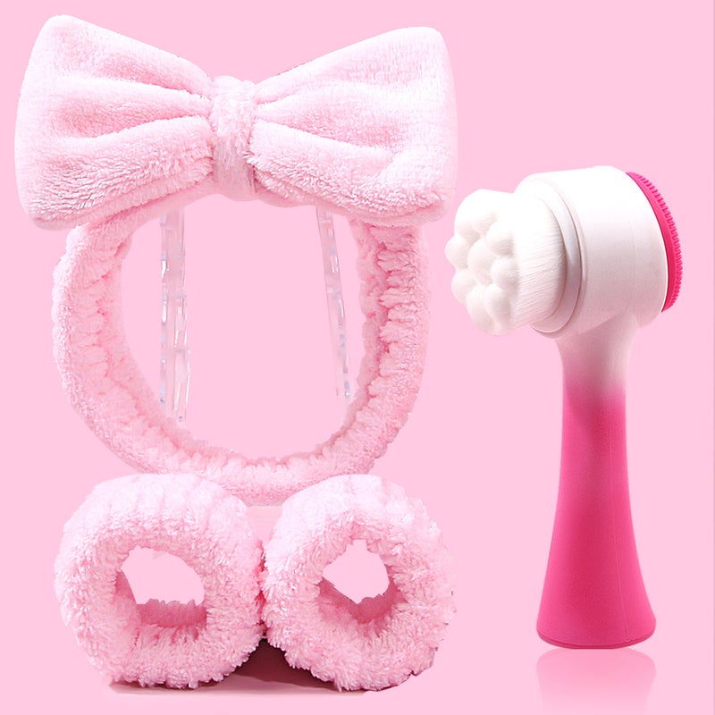 Moisture-Proof Hair Belt Face Brush Coral Fleece Absorbent Hair Belt Wrist Band Women'S Wash And Skin Care Moisture-Proof Tool - Image 2