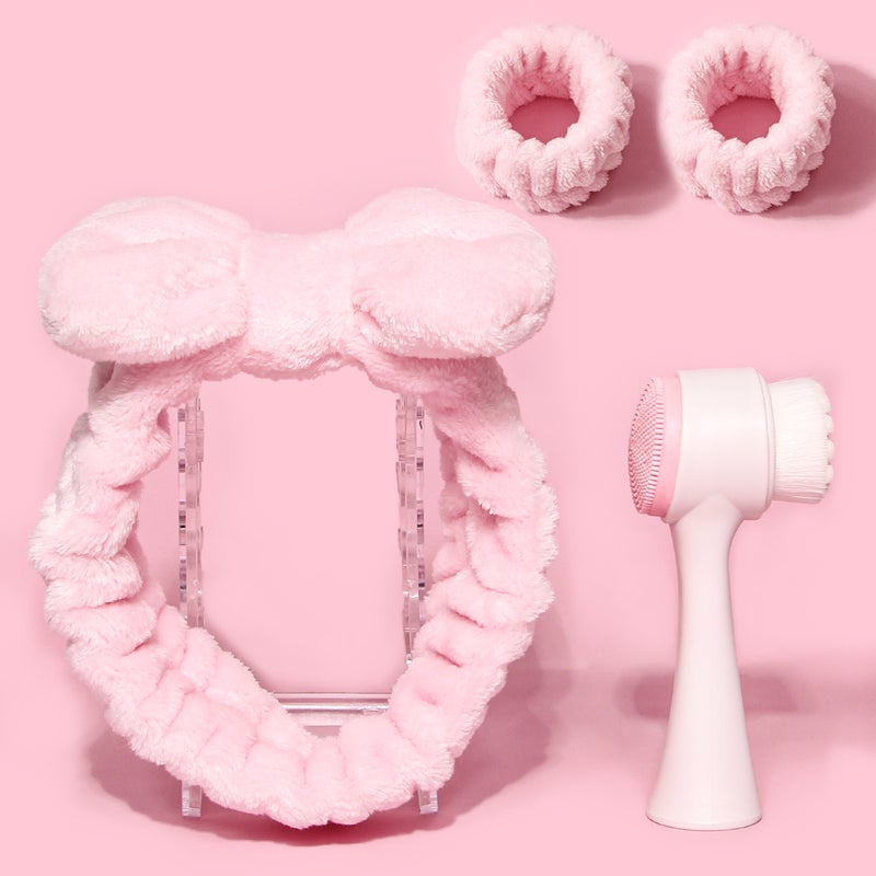 Moisture-Proof Hair Belt Face Brush Coral Fleece Absorbent Hair Belt Wrist Band Women'S Wash And Skin Care Moisture-Proof Tool - Image 5