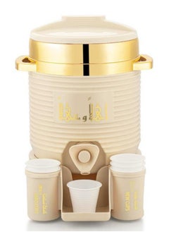 Zamzam Mini Tank 2L Inspiring By Mecca Beige (Gold Ring). - pzsku/ZDD69C07F62C1E033FBBFZ/45/_/1723381610/2b992adc-3fb9-40f4-b7b7-a00fd0d8433e