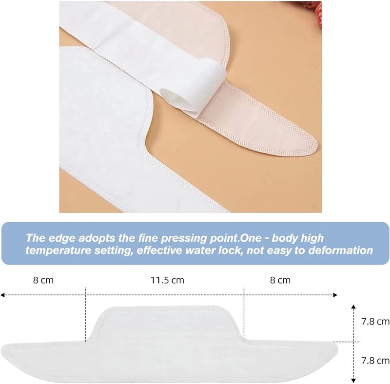 CFGROW Collar Protector Sweat Pads Invisible Disposable for Women and Men - 80 Pack Self-Adhesive Neck Liner Pads for Shirts, Absorbent and Antiperspirant Sticker for Stay Dry Collars - Image 5