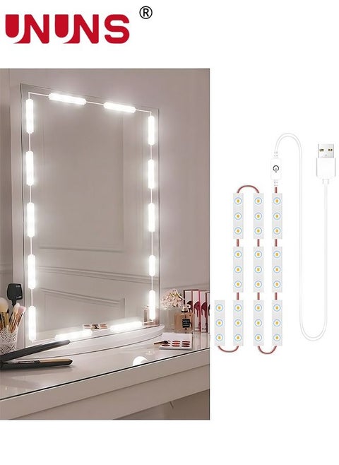 Led Vanity Lights Kit,1.5M Dimmable Touch Control Vanity Mirror Lights,Ultra Bright White LED For Makeup Vanity Table Bathroom Mirror,Mirror Not Included