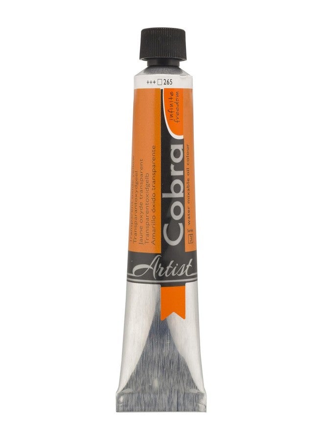 Cobra Water-Mixable Oil Color 40 ml Tube - Transparent Oxide Yellow - Image 1