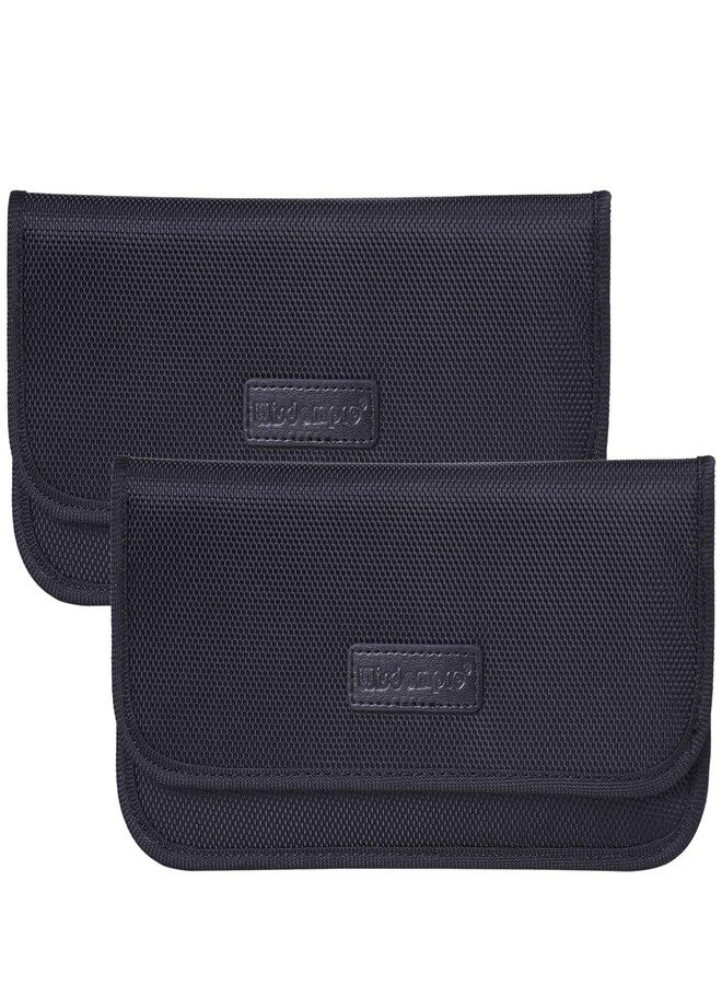 Wisdompro Faraday Bag, 2 Pack RFID Signal Blocking Bag Shielding Cage Pouch Wallet Case for Cell Phone Privacy Protection and Car Key FOB, Anti-Spying Pouch, Anti-Tracking Case Blocker - Black - Image 1