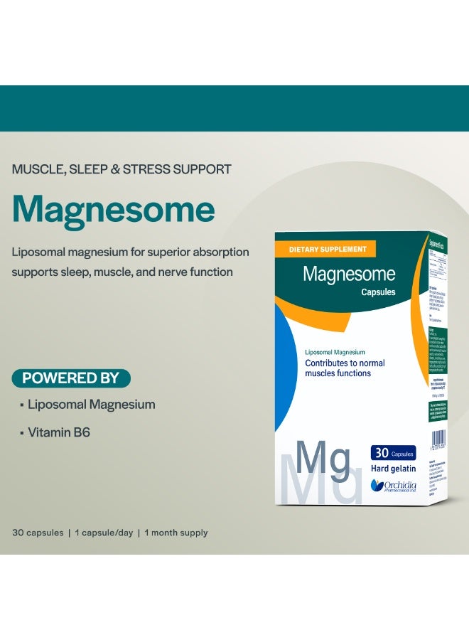 Orchidia Pharma Magnesome Liposomal Magnesium - 30 Capsules - Image 2
