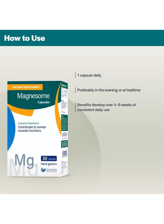 Orchidia Pharma Magnesome Liposomal Magnesium - 30 Capsules - Image 5