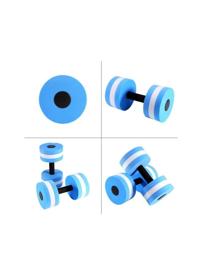 Aquatic Exercise Dumbbells, 2Pcs EVA Water Aerobics Dumbbelltic Barbell Fitness Swimming Pool Exercise for Water Weight, Soft Padded, Water Aerobics, Therapy, Pool Fitness  - Image 3