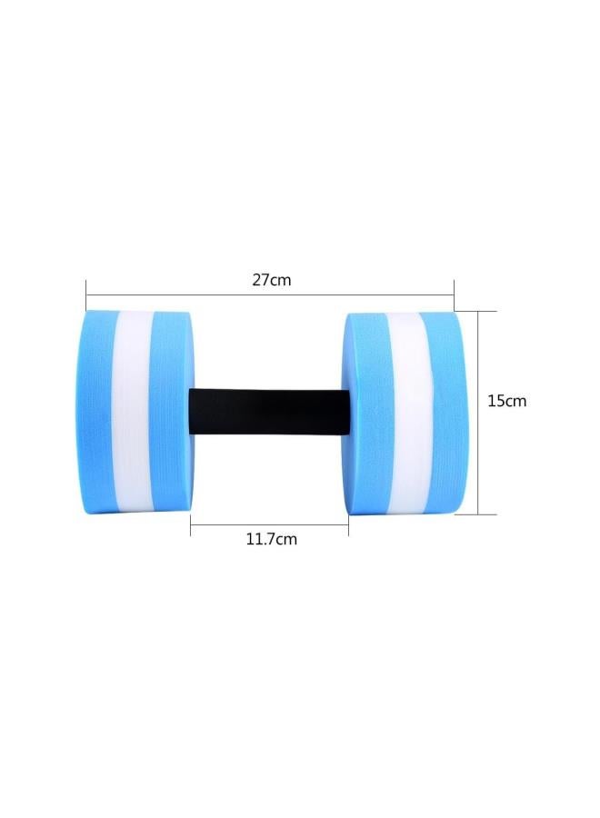 Aquatic Exercise Dumbbells, 2Pcs EVA Water Aerobics Dumbbelltic Barbell Fitness Swimming Pool Exercise for Water Weight, Soft Padded, Water Aerobics, Therapy, Pool Fitness  - Image 2