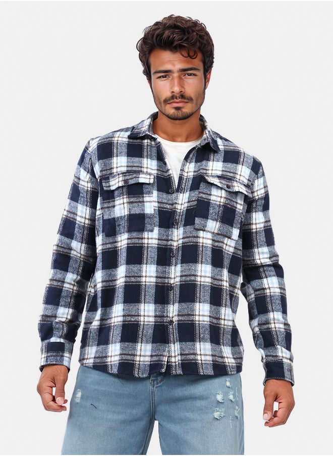 RAVIN Full Buttoned Plaids Heavy Winter Shirt  - Image 1