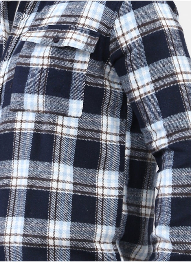 RAVIN Full Buttoned Plaids Heavy Winter Shirt  - Image 4