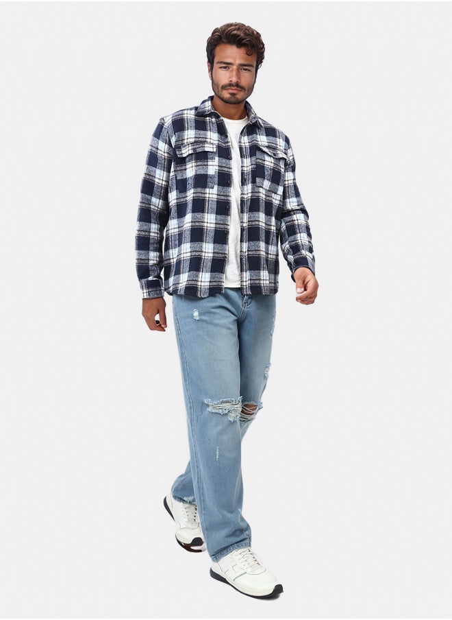 RAVIN Full Buttoned Plaids Heavy Winter Shirt  - Image 5