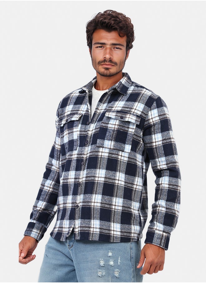 RAVIN Full Buttoned Plaids Heavy Winter Shirt  - Image 2