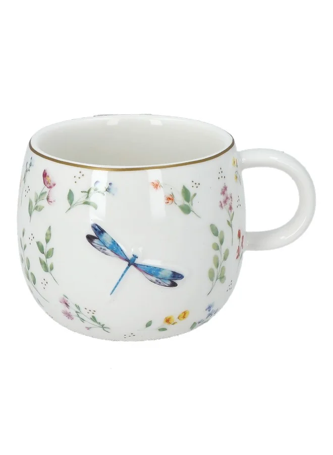Easy Life Fancy Garden 3D Dragonfly Printed Mug Multicolor 400 ml R1349SA#FG01