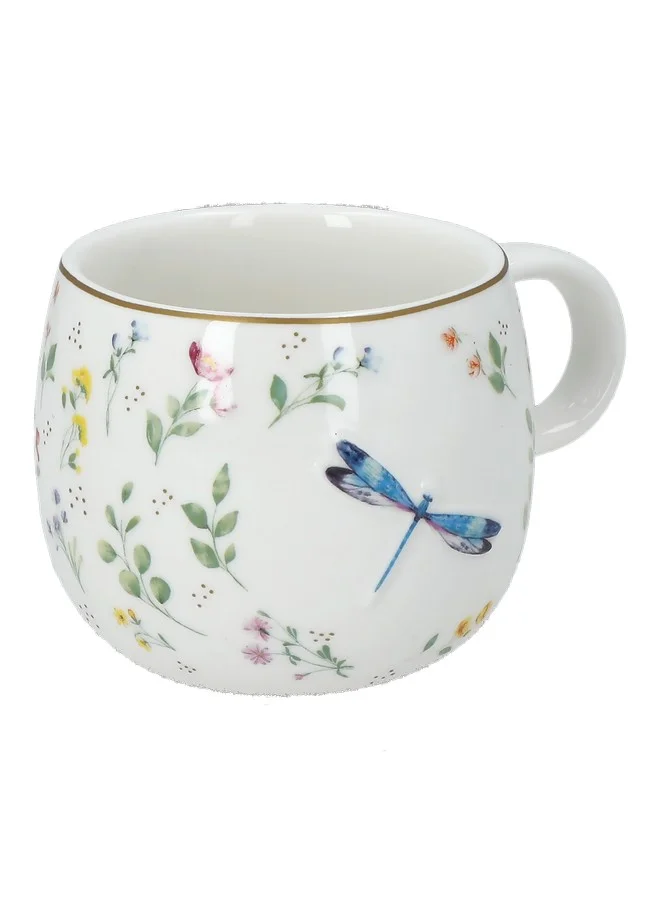 Easy Life Fancy Garden 3D Dragonfly Printed Mug Multicolor 400 ml R1349SA#FG01