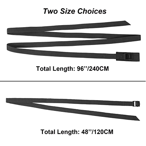 Ayaport Lashing Straps with Buckles Adjustable Cam Buckle Tie Down Cinch Strap for Packing Black 4 Pack (0.75' x 48') - Image 4