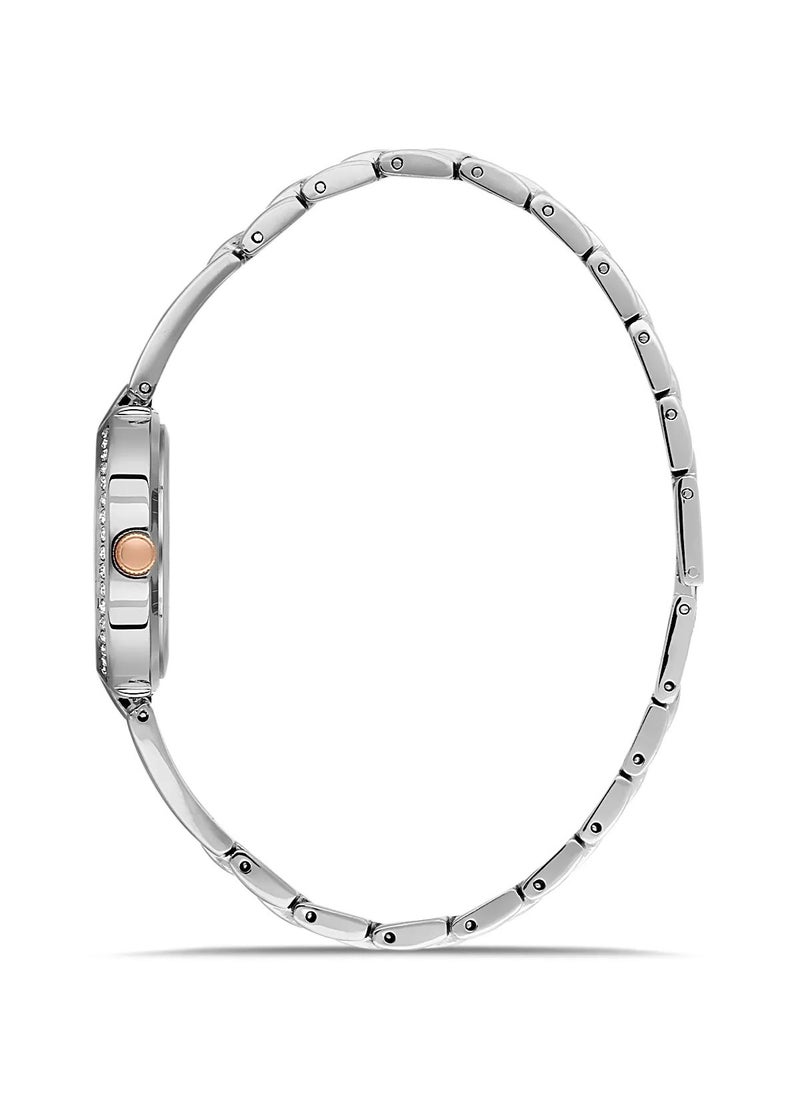 OMAX - Omax Women's Casual Luxury Wrist Watch, Watches for Women, Stainless Watches, Steel Silver Band, Black Analog Dial, Waterproof Watch, 1 Year Warranty - Image 1