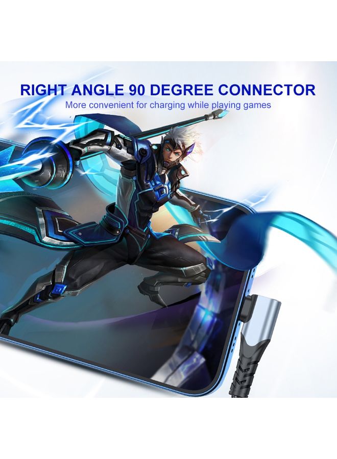 ENKAY Hat-Prince PD 20W Type-C to 8 Pin Dual Elbow Fast Charging Data Cable, Length:1m(Black) - Image 3