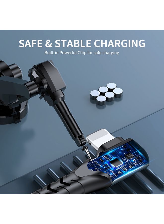 ENKAY Hat-Prince PD 20W Type-C to 8 Pin Dual Elbow Fast Charging Data Cable, Length:1m(Black) - Image 5